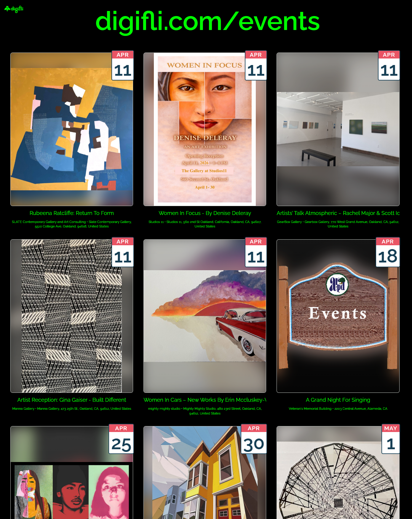 Digifli community bulletin boards calendar case study screenshot one