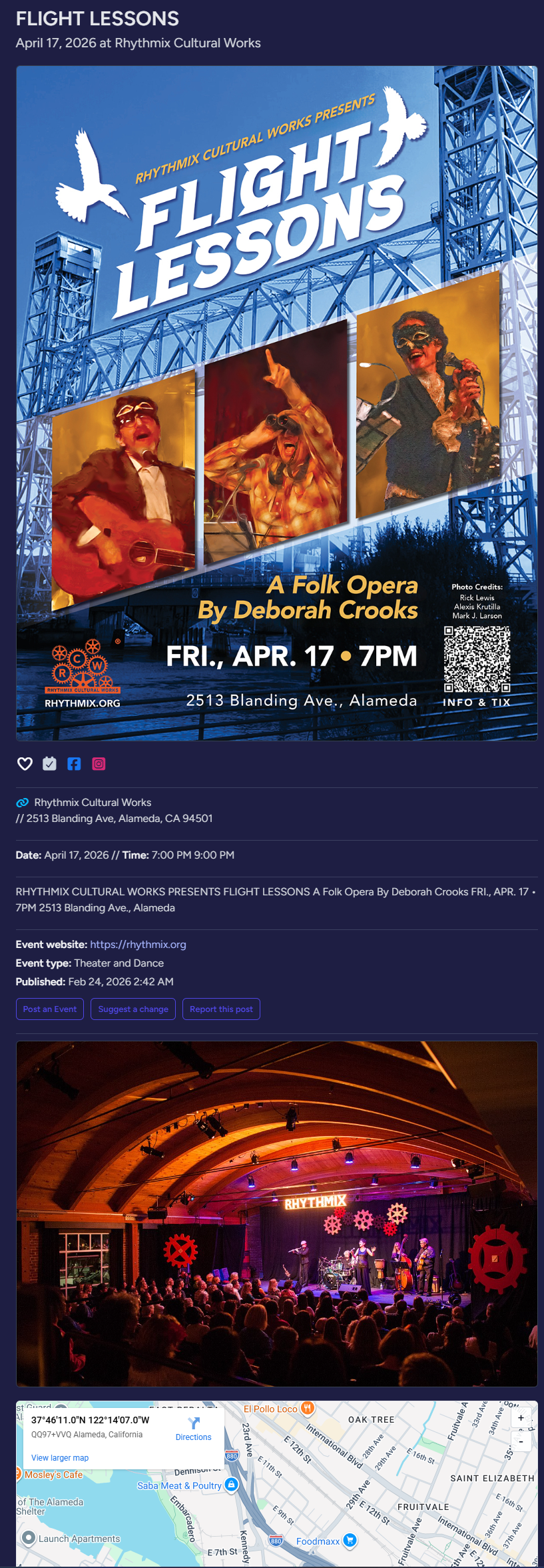 Public event page/listing screenshot